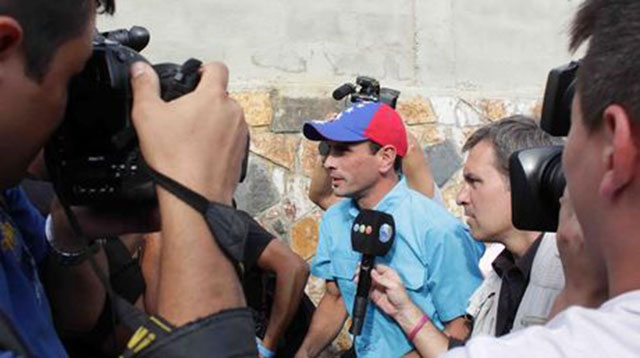Capriles: «Maduro terminará en el basurero de la historia política»