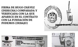 La policía española confirma la autenticidad de la firma de Hugo Chávez en los pagos a Podemos
