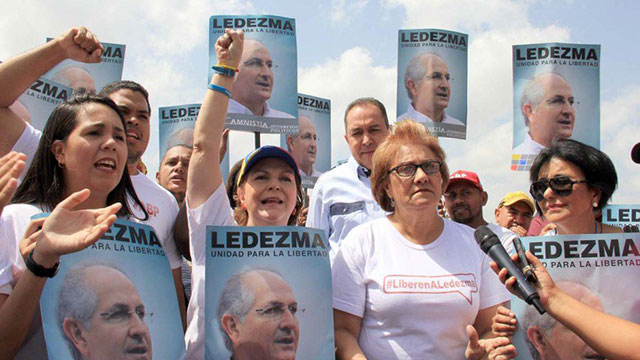 El liderazgo político opositor se solidariza con Ledezma en su cumpleaños (link a VIDEOS)