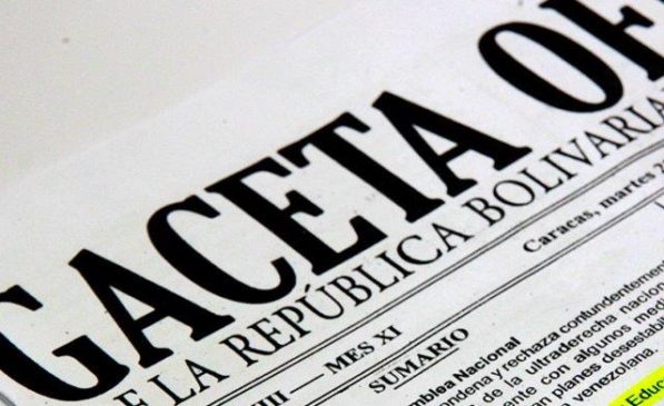 Ya está en Gaceta Oficial  el Decreto 2.309 que deja sin efecto las mociones de censura que apruebe AN