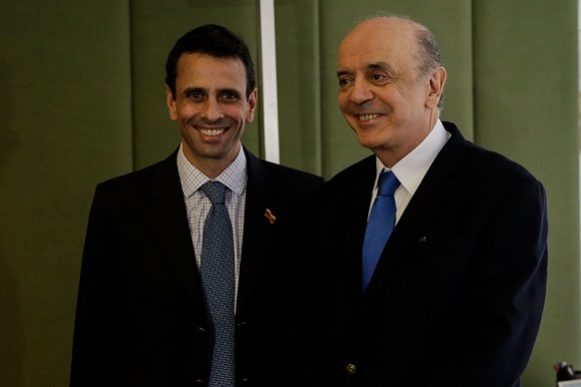 Capriles se reunió con Canciller brasilero y mañana viajará a Panamá