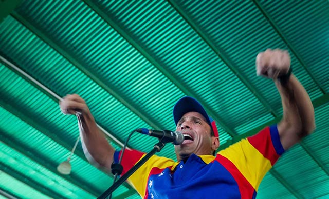 Capriles responsabiliza al Gobierno de Maduro de generar violencia