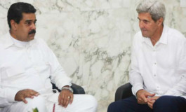 Maduro se reúne con John Kerry en Cartagena