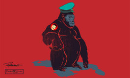 El militar gorila frente al presidente de la Asamblea Nacional: Vulgaridad ante el reclamo justo
