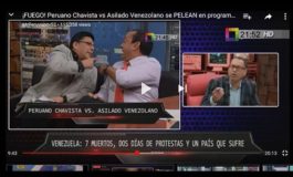 Oscar Pérez se enfrenta a peruano chavista "ignorante" en pleno programa de TV (VIDEO)
