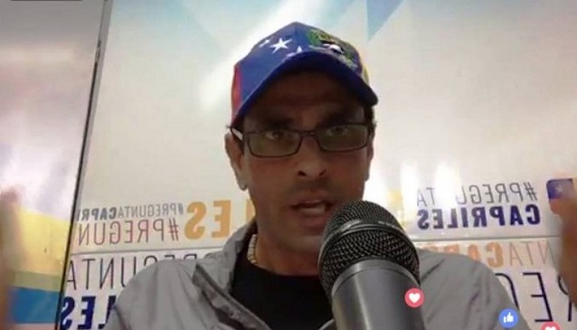 Capriles descarta que existan negociaciones o acuerdos con representantes del régimen