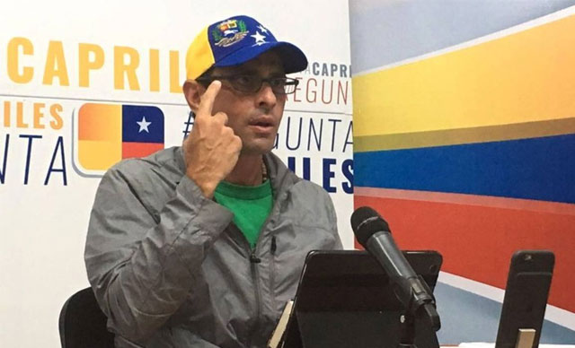 Capriles desmiente categóricamente versión que el éste negociando con el régimen (VIDEO)